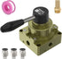 HV-02 Solenoid Valves Industrial Switches, Pneumatic Lever Operated Valve 1/4" for Automation Equipment