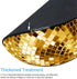 Smooffly Gold Disco Ball Round Mouse Pad, Cute Sequin Mouse Pad, Disco Coaster for Computers and Laptops