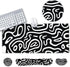 Large Gaming Mouse Pad Set: 4 in 1 Extended Desk Mat with Wrist Rest Pad, Non-Slip Protector for Home Office-Topographic