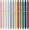 Ddaowanx Gel Pens, 12 Pcs 0.5mm Quick Dry Black Ink Pens, Cute Office School Supplies Gifts for Women