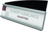 Deflecto Nameplate Sign Holder, Interior Image, Silver and Black, 8-1/2” x 2” (89105)