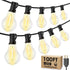 Larkvue 100FT LED Outdoor String Lights, Waterproof Patio Lights with 32 Shatterproof