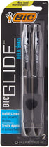 Bic Atlantis Velocity Bold Ball Pen, Black, Pack of 2