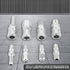 8Pcs C Type Quick Fitting 1/4 Inch Zinc Alloy Pneumatic Connector Socket and Plug Kit Parts for Air Hose