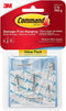 Command Wire Toggle Hook Value Pack, Medium, Clear, 12-Hooks