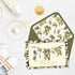 50 4 6 Inch Whaline Pcs Baby Shower Thank You Cards Greeting Cards with Envelopes Stickers Vintage Green Camouflage
