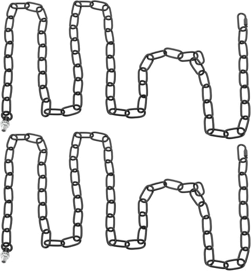 PATIKIL 10 ft Light Fixture Chain, 2 Set Lighting Chain Metal Looping