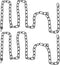 PATIKIL 10 ft Light Fixture Chain, 2 Set Lighting Chain Metal Looping