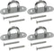 4Pcs 304 Stainless Steel Pad Eye Hooks, 3.15 inch Heavy Ceiling Hook Screw Eyes with 5 x 45mm Screws for Plant Hangers,