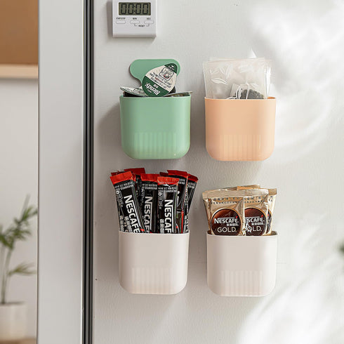 MORNITE Magnetic Pen Holder Storage Rack, Green Magnetic Basket Organizer for Desks, Laundry, Board, Dresser