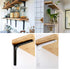Joyangy 2 Pack 4 Inch 90 Wall Shelf Support Bracket, White L Corner Wall Mount Brackets for Wood, Shelves, Cabinets