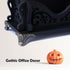 Small Wooden Business Card Holder, Black Gothic Decor, Dark Academia Stand for Desk or Counter, Aesthetic Office