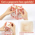 MAQIHAN 18PCS Popcorn Boxes, 46oz Square Popcorn Buckets for Kids Christmas Movie Night, Red & White