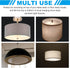 2Pcs 8.5" 3/8" 9-11" PATIKIL Lampshade Diffuser, Diameter with Center Hole Round Diffuser for Drum Lampshades Pendants