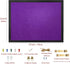 Purple Bulletin Board Cork Boards with Felt, 17"x13" Small Display Pin Board Vision Board for Walls, Jewelry, Notes, Collection, Photos, Office, Wood Framed(Black) & Felt(Purple), 1pc by origreen