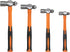 HFS(R) 4-Piece Ball Peen Hammer Set, 8 12 16 24oz, Fiberglass Handle,