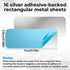 Xelsluthe 16 1" 2.75" PCS Metal Strips, Adhesive Metal Plates for Mounts, Steel Strips for Non-Steel Vents, Phone