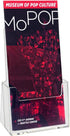 SourceOne Brochure Holder for 4” x 9” Trifold Booklets, Clear Acrylic Countertop Organizer