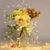 10FT 100 Cluster Fairy Lights Firecracker String Lights LED Warm White Plug in Indoor Silver Wire String Lights