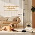 L SHY-U L Floor Lamp with Adjustable Height & Flexible Arm, Remote & Foot Switch, Slim Design & Even Lighting