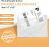 BESTIKER Shipping Label Sleeves 7.5" x 5.5" (500 Packs) Clear Adhesive Packing Slip Pouches for Small Business