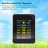 9 in 1 Air Quality Monitor, PM2.5, PM10, HCHO, CO, CO2, Temperature and Humidity Multifunctional Monitor