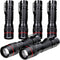 6 Pack Small Mini LED Flashlight, Single Mode Zoomable Flashlights AA Battery