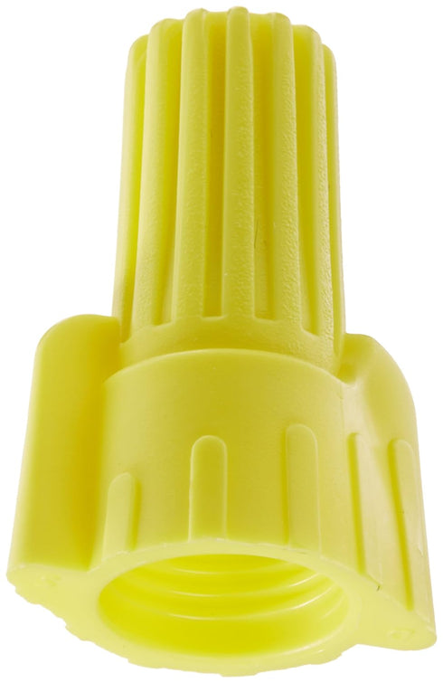 NSI Easy-Twist Winged Wire Connector, Standard Type, 18-10 AWG Wire Range, 300V, Yellow, Box of 100
