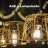 8.2Ft E26/E27 Bulb Socket,4 Pack Plug in Light Socket - Pendant Hanging Lantern Cord - Lamp Cord with Switch Extension