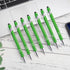 PASISIBICK 12 Pieces Green Ballpoint Pen with Stylus Tip, 2 in 1 Stylish Metal Pen for Touch Screens, Black Ink (12 PCS)
