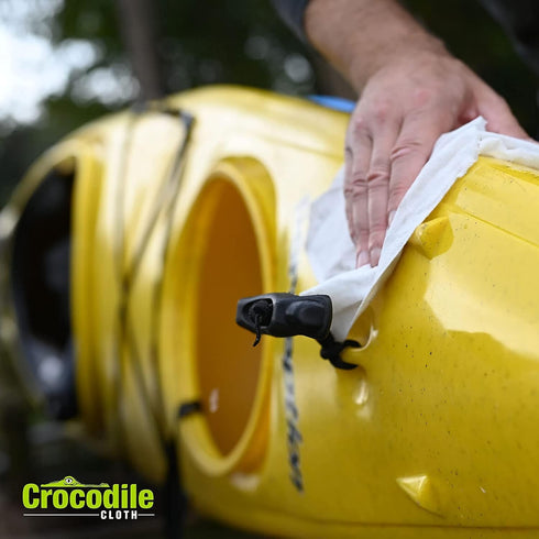 Crocodile Cloth Outdoor Biodegradable Cleaning Wipes, 80 Large Pre-Moistened Wipes with Aloe