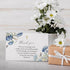 CYGGUN 25 46 Pcs Funeral Thank You Cards with Envelopes, In Watercolor Blue Flower Bereavement Card for Funeral Family