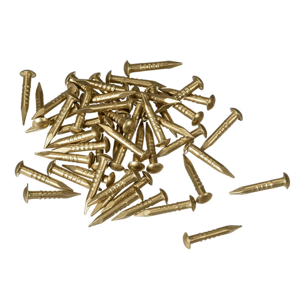uxcell Small Tiny Brass Nails, 1.5x10mm for DIY Decorative Pictures, 50pcs