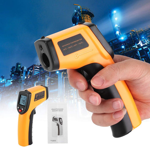 Lafey GM320-50-400 deg Industrial Infrared Thermometer, Handheld Non-Contact Temperature with LCD Display