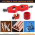 5Pcs Copper Pipe Cleaner Tube Reamer Cutter Set with 4 In 1 Brush, Reamer, Sanding Sponges, Tubing Cutter