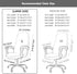 Office Chair Cover with Armrest Covers, Universal Stretch Desk Chair Cover, Computer Chair Slipcovers, Dark Gray