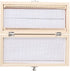 Heayzoki Wooden Microscope Slides Box, 50 Places Slide Storage Box with Numbered Slots for Biology Slides