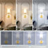 Set 2, 15000mAh Dimmable, Bulb JESLED Battery Operated Wall Sconce of Rechargeable Wall Lights with Timer Function