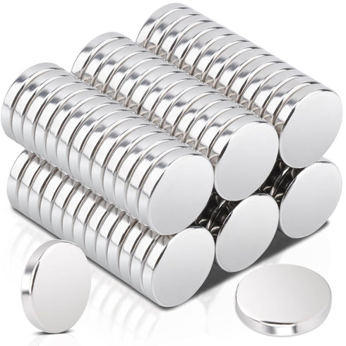 80 Pcs Neodymium Disc Small Magnets, 15 mm x 3 mm Tiny Magnets for Whiteboard, Office Crafts, and Fridge