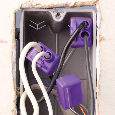King Innovation 95015 AlumiConn Wire Connector, 10 pk, Purple