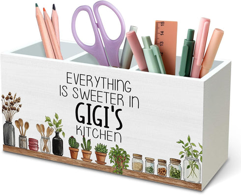 DILSJ Gigi Gifts Kitchen Utensil Holder for Countertop, Gigi Gifts from Grandkids,