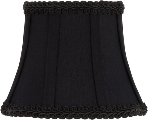 Upgradelights Black Wall Sconce Clip on Shield Lamp Shade Chandelier Half Shades