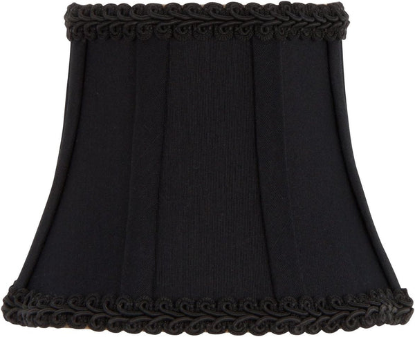 Upgradelights Black Wall Sconce Clip on Shield Lamp Shade Chandelier Half Shades