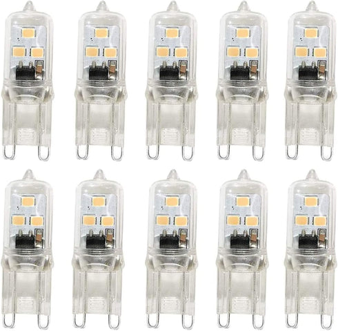 Lxcom Lighting G9 LED Bulb 1W Dimmable LED Corn Light Bulbs 10W