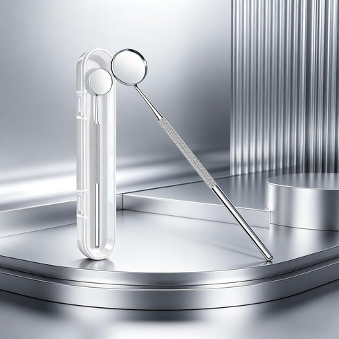 G.CATACC Dental Mirror, Stainless Steel Dentist Tool for Teeth Cleaning Mouth Inspection Mirror with Storage Box