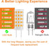 GY6.35 Bulb 120V 50W Bulb T4 GY6.35 2700K, 5W 500LM, GY6.35 Bulbs 5 Pack LED Halogen Equivalent, JC Type Bi-pin Base