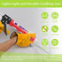 Drip-Free Caulking Gun Ratchet Rod Caulk Gun Applicator 15:1 Thrust Ratio Labor-Saving Lightweight Nylon Frame Cartridge Gun for 10oz/300ml Standard Caulk Tubes with Silicone Finishing Tools