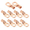 Ampper Heavy Duty Copper Wire Lugs, UL Eyelets Ring Crimp Terminal Connectors for Battery Cable Ends (10 Pcs, 2 Awg)