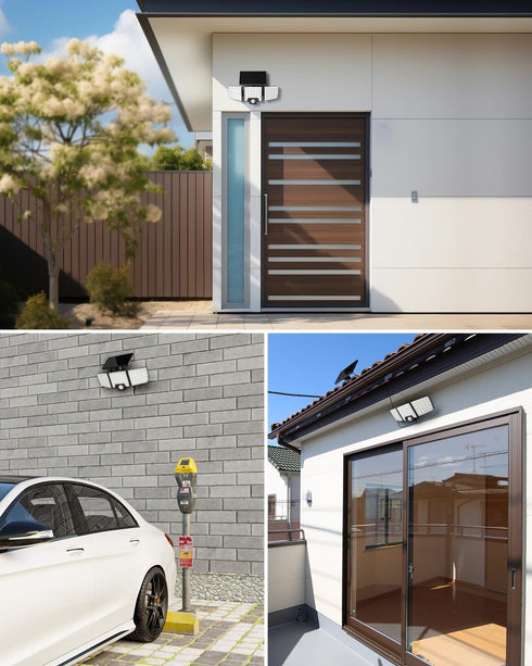 2 1 IP65 2 3 Lepro Solar Security Lights Outdoor Motion Sensor, in Separated and Integrated Remote Control Waterproof