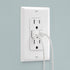Maxxima 15A USB Wall Outlet Receptacle, 30W Power Delivery QC 3.0 with 2 Standard Outlets